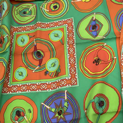 Hermes Silk Scarf “Belles Du Mexique” by Virginie Jamin